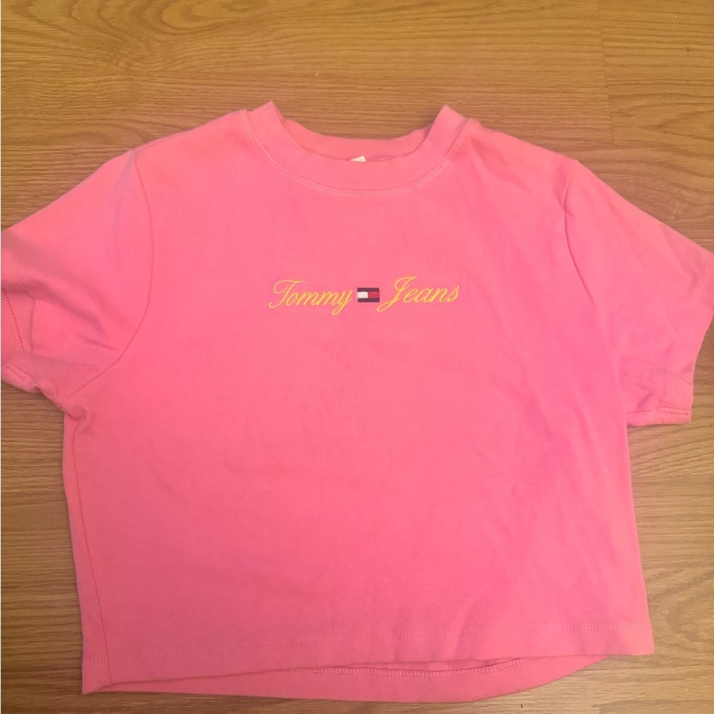 Tommy Jeans Pink crop top